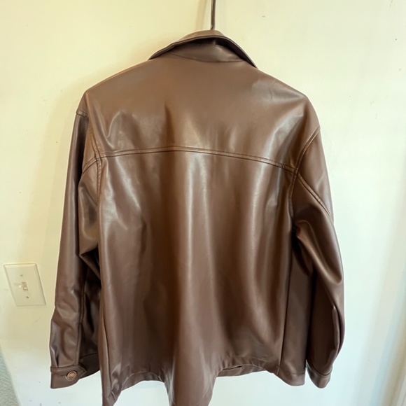 Faux brown leather - Picture 2 of 2
